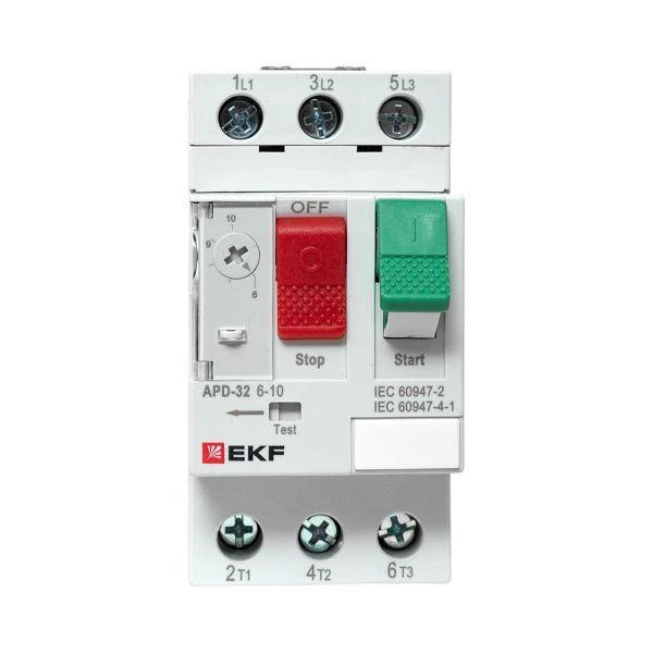 Выключатель автоматический для защиты двигателя АПД-32 6-10А EKF apd-me-10 7