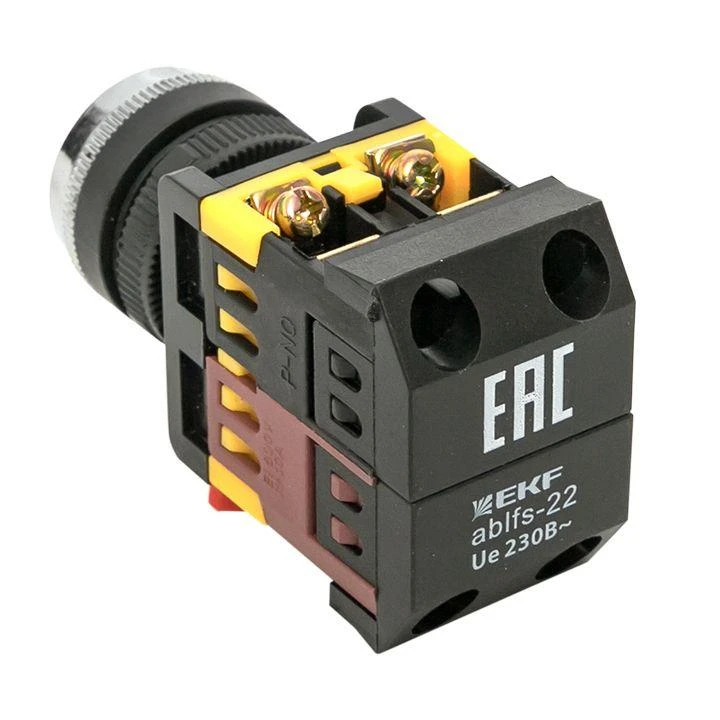 Кнопка ABLFS-22 с подсветкой зел. NO+NC 230В PROxima EKF ablfs-22-g 7