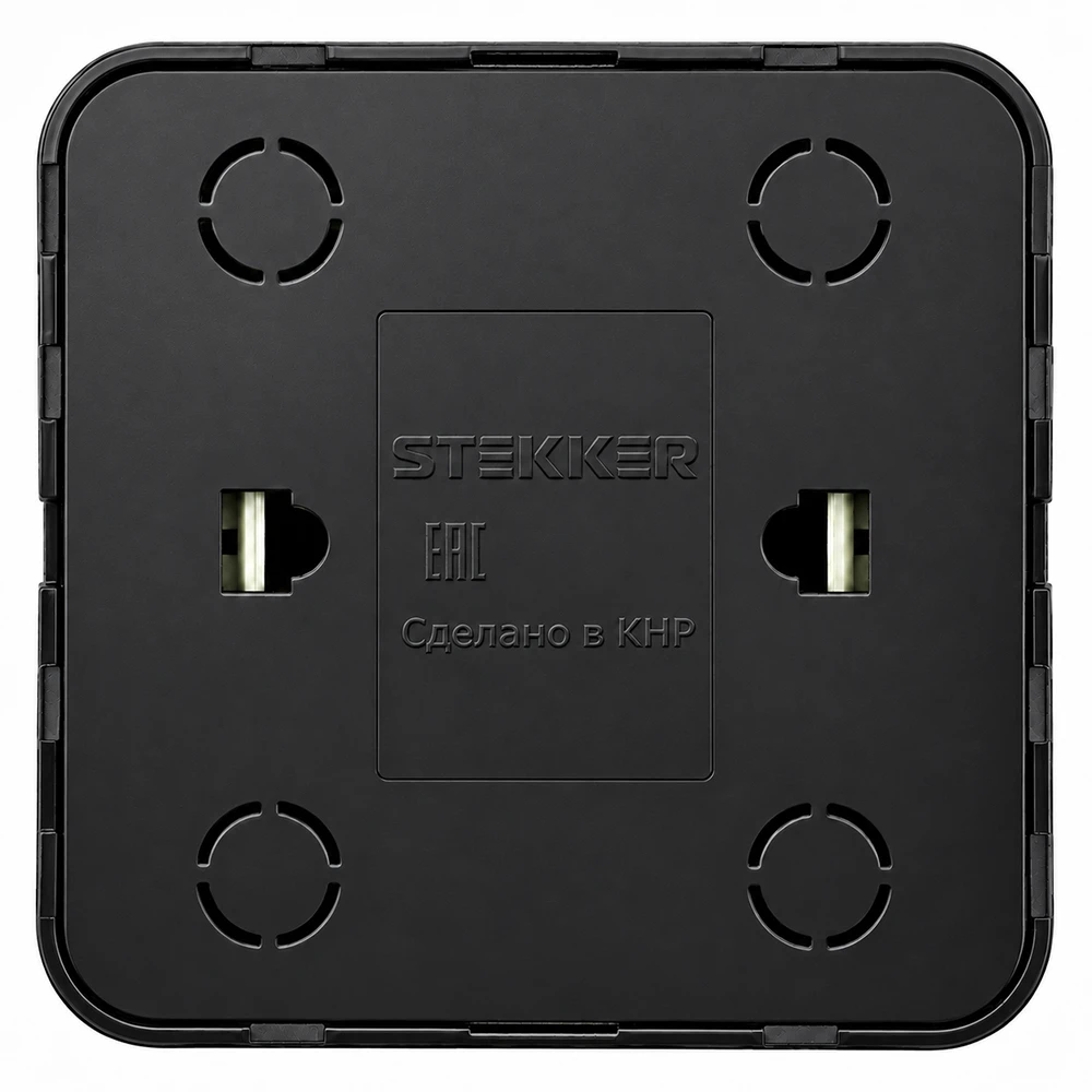 Розетка RJ-45 открытой установки, 1-местная, STEKKER, серия София, черный матовый, MST00-20-05 49483 3