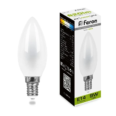 Лампа светодиодная Feron LB-73 Свеча E14 9W 230V 4000K 25957
