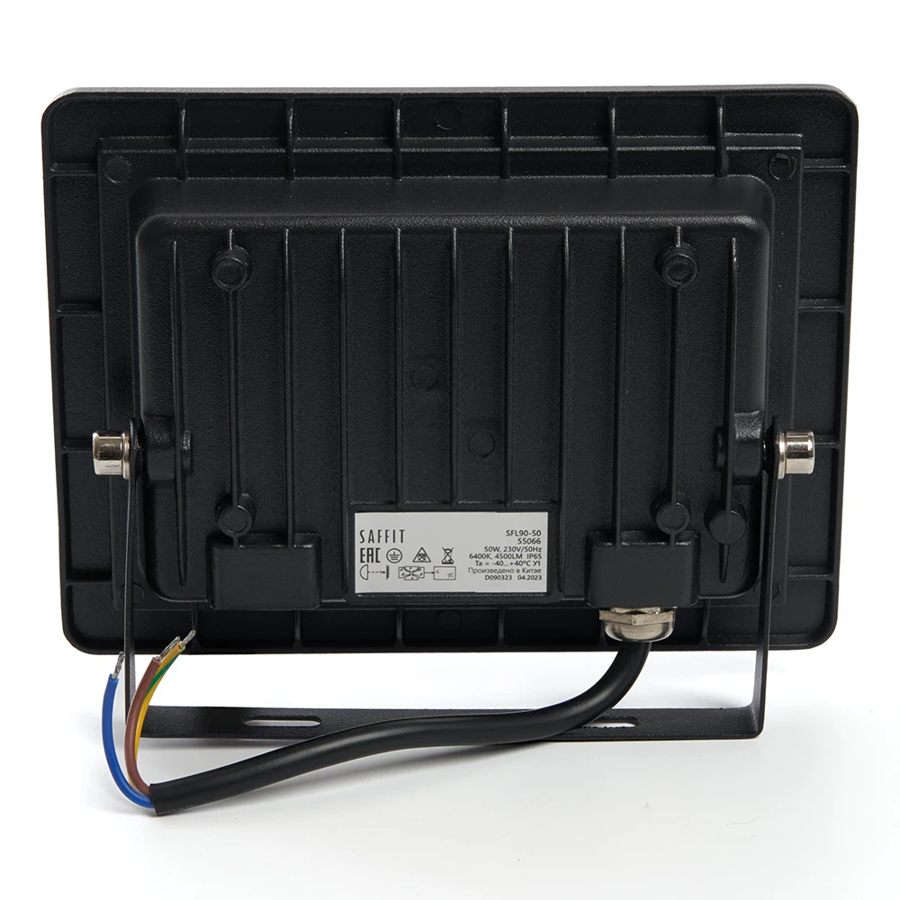 Светодиодный прожектор SAFFIT SFL90-50 IP65 50W 6400K черный 55066 3
