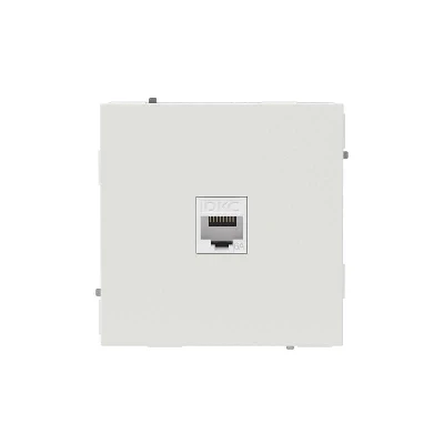 Розетка компьютерная 1-м KANT RJ45 кат.6A без шторки бел. песок DKC 7010673