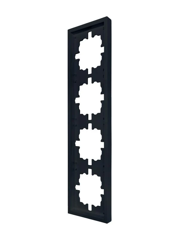 Рамка 4-м ZIMA горизонт. черн. бархат LEZARD 704-4200-149 1
