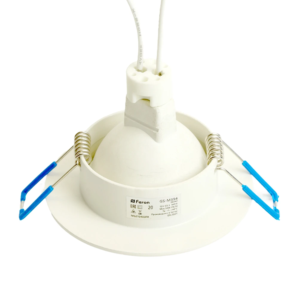 Светильник встраиваемый Feron GS-M394 потолочный MR16 G5.3 белый 28342 3
