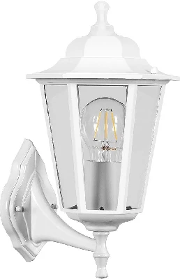 Светильник садово-парковый Feron НБУ 06-60-001 , 6-ти гранник 60W E27 230V, белый 32268
