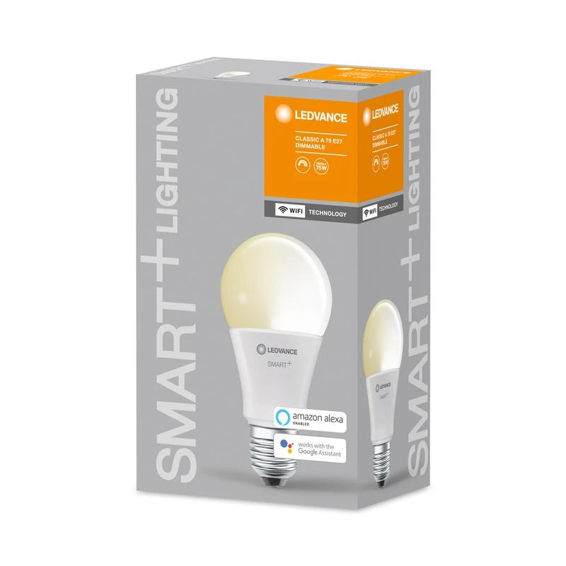 Лампа светодиодная SMART+ WiFi Classic Dimmable 75 9.5Вт/2700К E27 LEDVANCE 4058075485419 1
