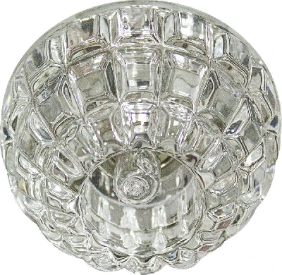 Светильник встраиваемый с разноцветной LED подсветкой Feron JD68 JCD9 прозрачный 27880