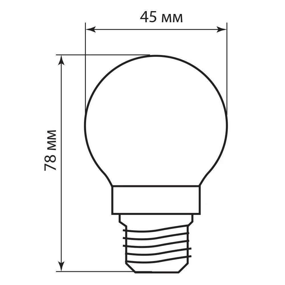 Лампа светодиодная Feron LB-61 Шарик E27 5W 6400K 25583 1