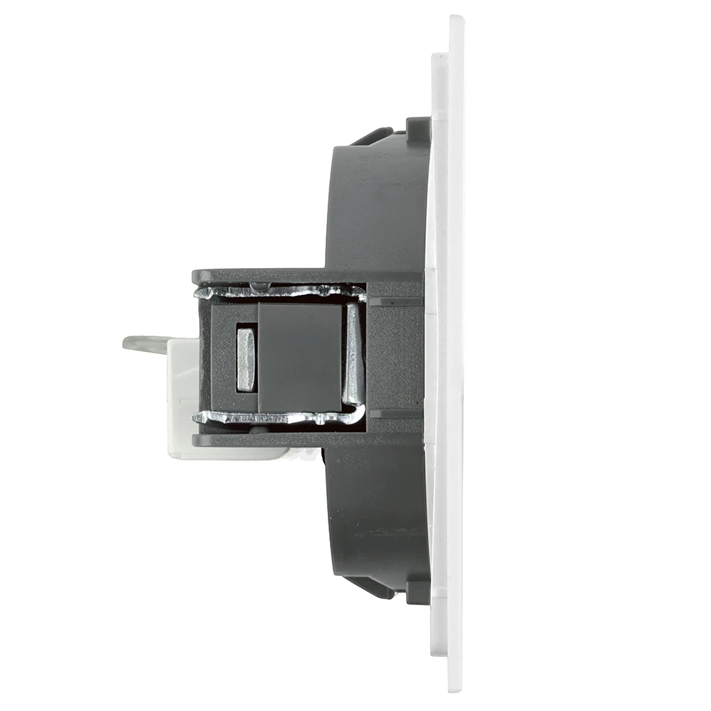 Розетка компьютерная 1-местная RJ-45 (механизм), STEKKER, серия Мия, RST00-3117-01, белая магнолия 50436 2