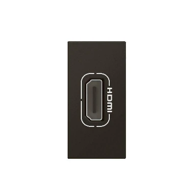 Розетка 1мод. HDMI Mosaic со шнуром черн. Leg 079478L