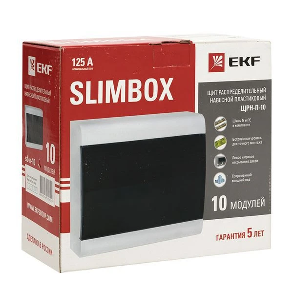 Щит ЩРН-П-10 "SlimBox" IP41 PROxima EKF sb-n-10 2