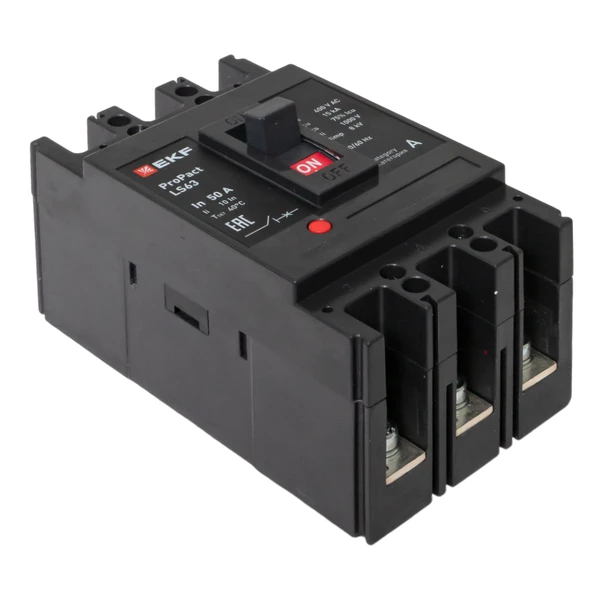 Выключатель автоматический 3п 50А 15кА LS63 ProPact EKF mccb-63-15-3-50-ls 10