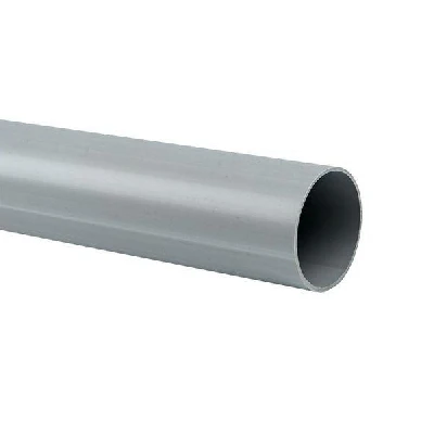 Труба гладкая ПВХ жесткая d50мм сер. (дл.3м) PROxima EKF trg-50-3n