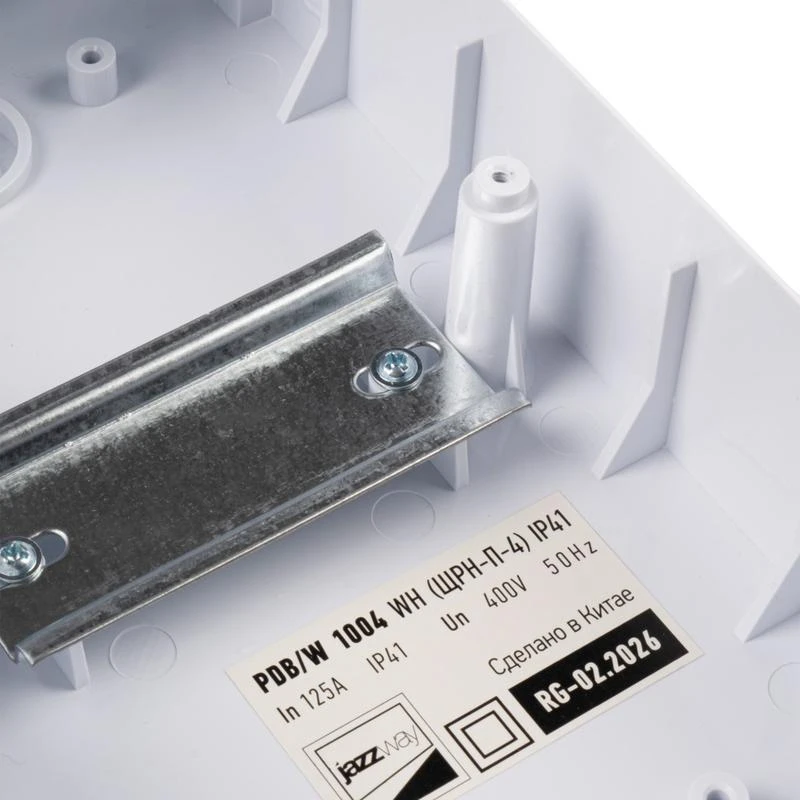 Бокс модульный накладной PDB/W 1004 WH (ЩРН-П- 4) IP41 пластик. JazzWay 5071643 10