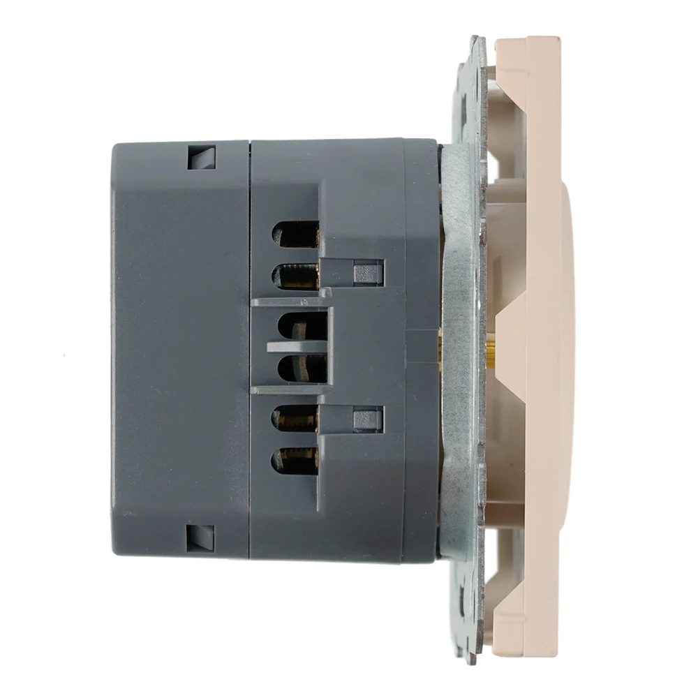 Розетка 1-местная з/ш с/з 16А + USB + Type C (механизм), STEKKER, 250В, 20W, серия Эмили, RST16-5119-08, кашемир, soft touch 50360 2