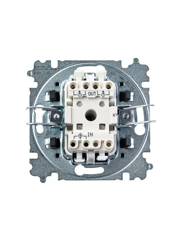 Выключатель 2-кл. СП Levit IP20 сл. кость/бел. ABB 2CHH590545A6017 1