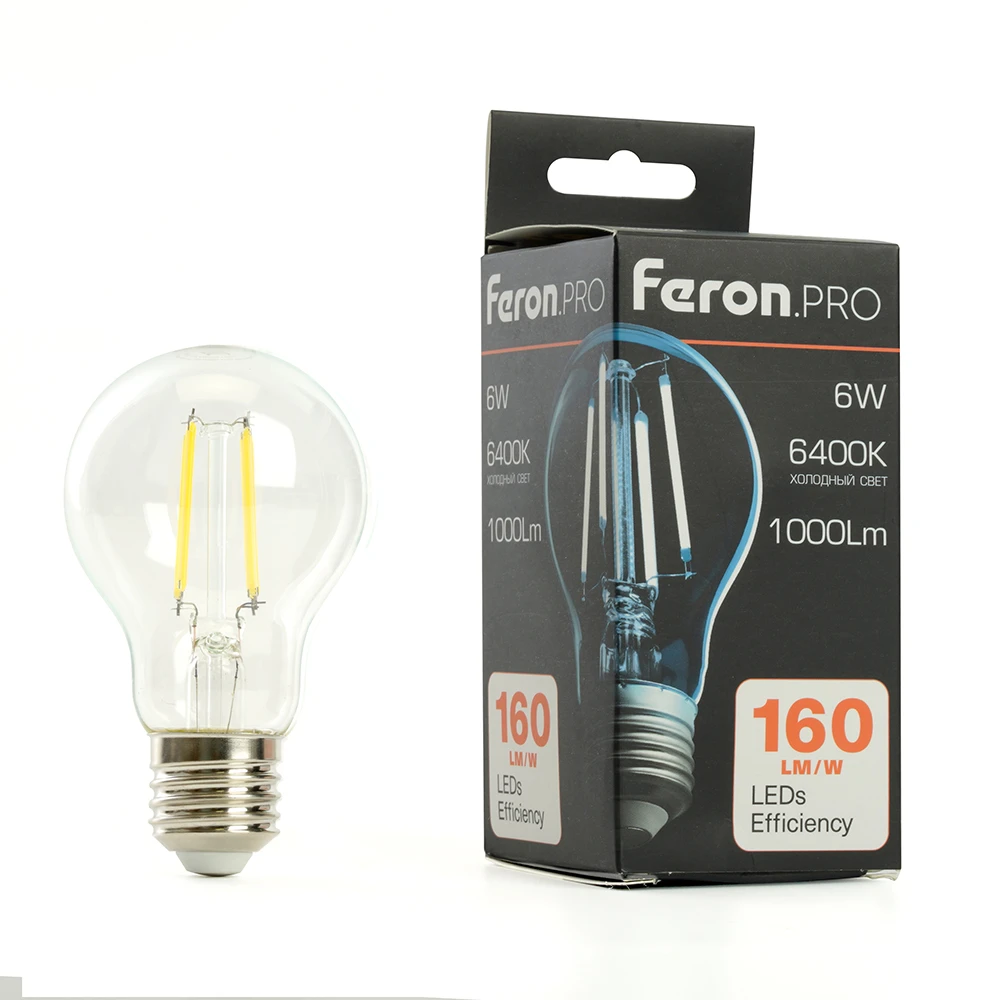 Лампа светодиодная Feron.PRO LB-1106 Шар E27 6W 175-265V 6400K 48891 8