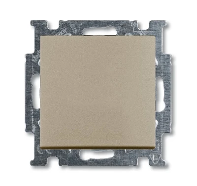 Выключатель 1-кл. 1п СП Basic 55 10А IP20 с клавишей механизм шампань ABB 2CKA001012A2169