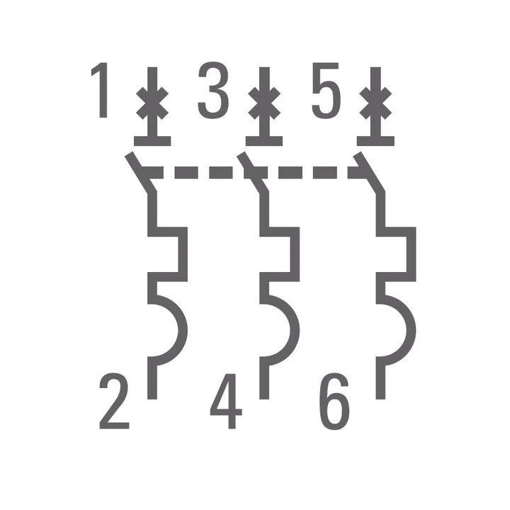 Выключатель автоматический модульный 3п B 40А 4.5кА ВА 47-63 PROxima EKF mcb4763-3-40B-pro 4