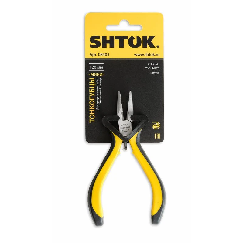 Тонкогубцы "Мини" 120мм (08403) SHTOK 376306 2