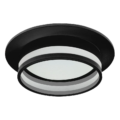 Светильник встраиваемый Feron DL502 LUNA  потолочный GX53 черный круг 51090