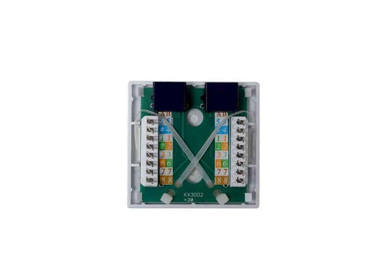 Розетка компьютерная 8P8C (RJ-45) кат.5E UTP 2 порта TOKOV ELECTRIC TKE-SMB-8P8C-2P-UTP 2