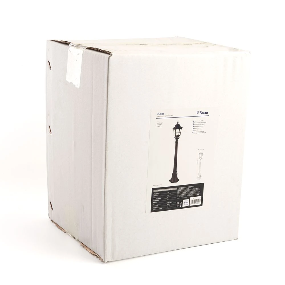 Светильник садово-парковый Feron PL696 столб 60W 230V E27, коричневый 11698 4