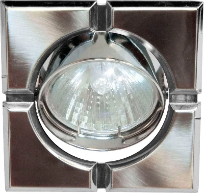 Светильник встраиваемый Feron 098T-MR16-S потолочный MR16 G5.3 титан-хром 17661