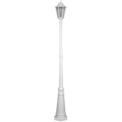 Светильник садово-парковый Feron 6211/PL6211 столб 100W E27 230V, белый 11204
