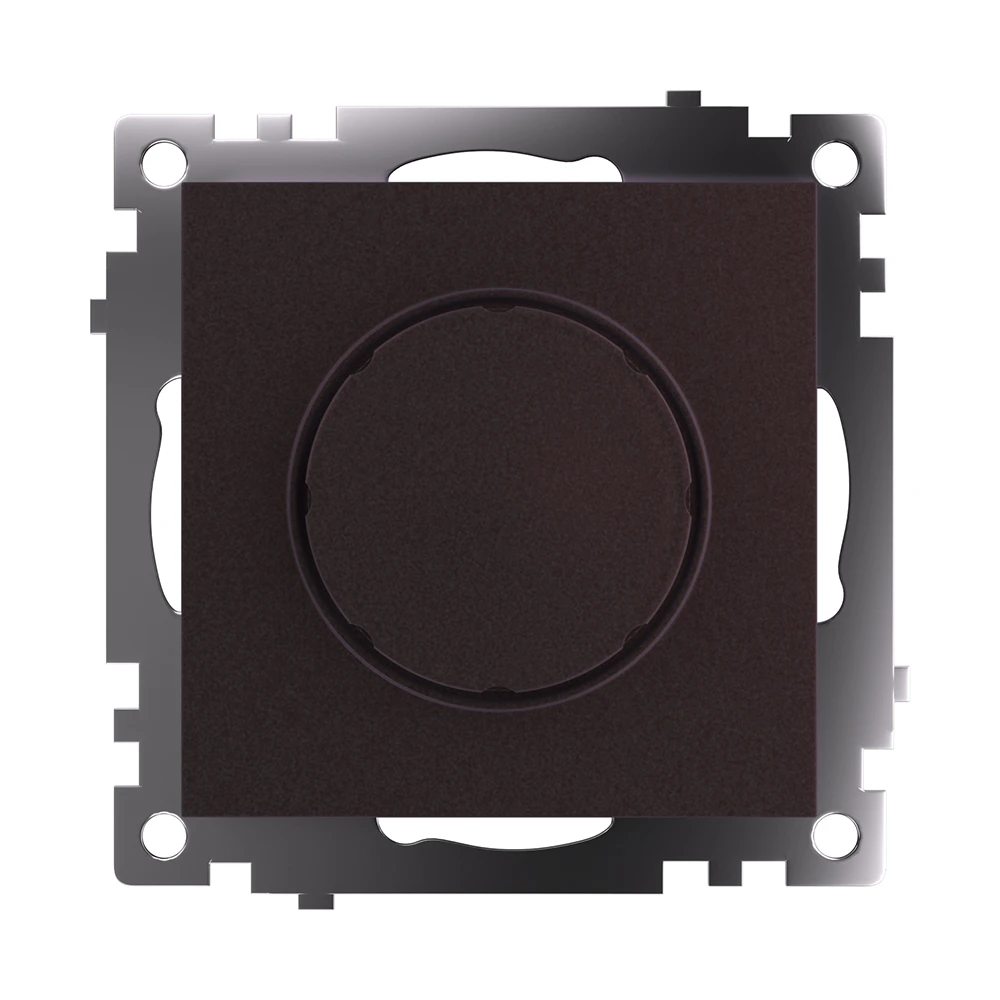 Выключатель диммирующий TRIAC(механизм), STEKKER GLS10-7106-04, 250V, 500W, серия Катрин, шоколад 49017 8