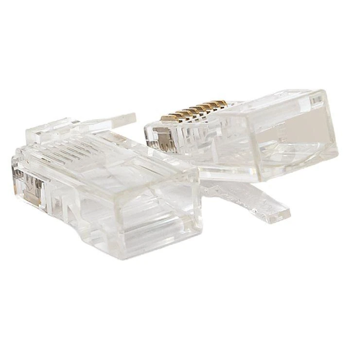 Коннектор RJ45 (8P8C) кат.5E неэкранир. 30мкд универс. (уп.50шт) TERACOM PRO EKF TRP-PLUG-5EUTP-50 1