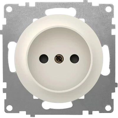 Розетка 1-м СП Florence 16А IP20 без заземл. винтов. клеммы механизм беж. (1E10301301) OneKeyElectro 2172789