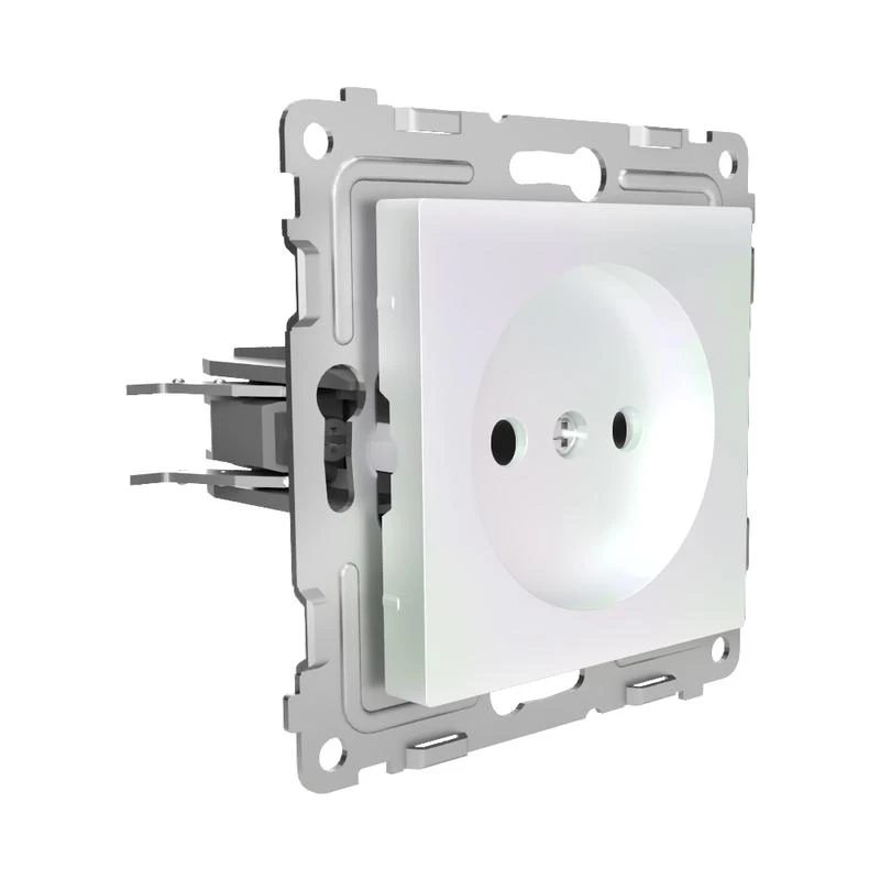 Розетка 1-м СП Pixel 16А IP20 без заземл. механизм перламутр. TOKOV ELECTRIC TKE-PX-R1-C04 2