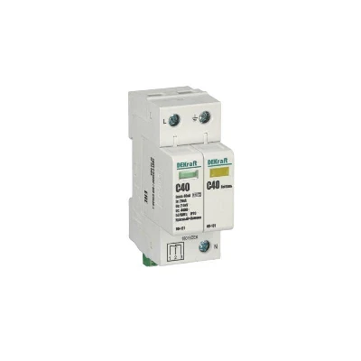 Ограничитель перенапряжения ОП-101 2п 40кА C 420В DEKraft 18016DEK