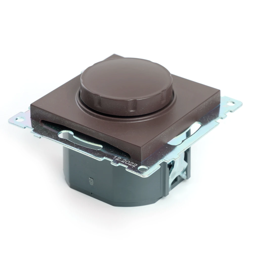 Выключатель диммирующий TRIAC(механизм), STEKKER GLS10-7106-04, 250V, 500W, серия Катрин, шоколад 49017 3