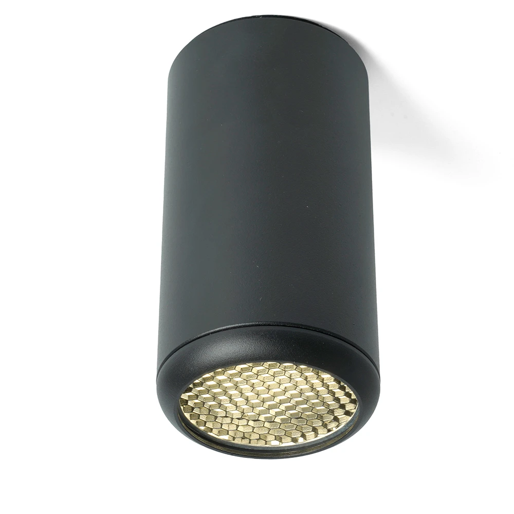 Светильник потолочный Feron ML184 Barrel ECHO MR16 GU10 35W 230V, черный, с антибликовой сеточкой 48392 1