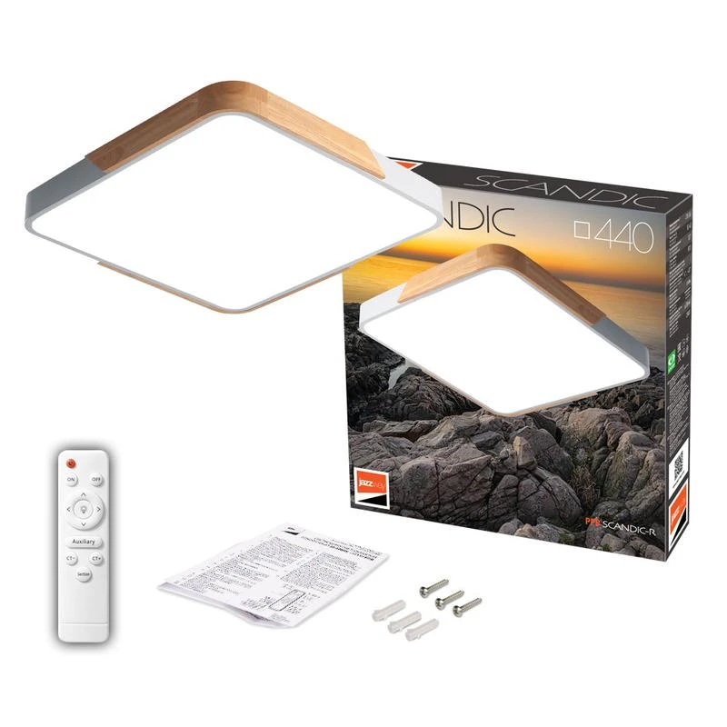 Светильник светодиодный декоративный PPB Scandic-S DIM 72Вт 3000-6500К IP20 настенно-потолочный бытовой диммир. WH/W JazzWay 5037335 8