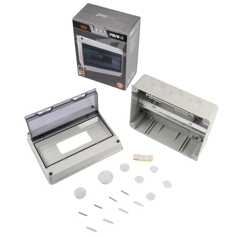 Бокс модульный накладной PDB/W 4012 GR (ЩРН-ПГ-12) IP65 пластик. Pro JazzWay 5072084 5