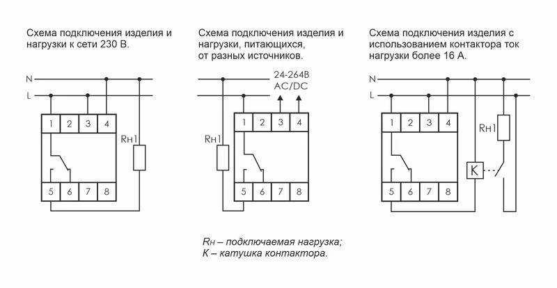 Реле времени астрономическое PCZ-525 24-264В AC/DC 16А 1 переключ. контакт IP20 1 канал монтаж на DIN-рейке F&F EA02.002.005 1