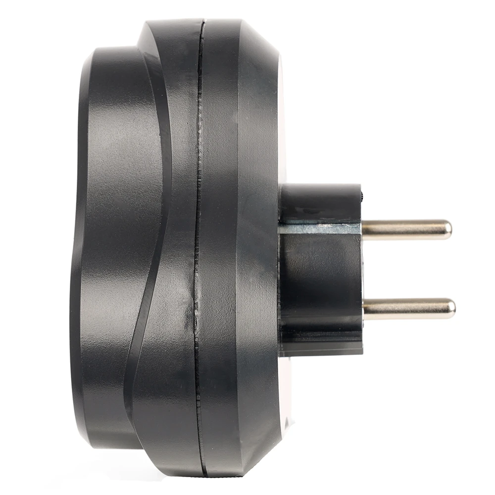 Разветвитель сетевой 3-местный с/з STEKKER ADP16-23-21, 250V, 16A, ABS пластик, черный 50682 5