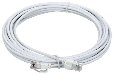 Патч-корд кат.5E UTP LSZH 3м slim колпачок с язычком бел. ITK PC08-C5EUL-3M-SL-WT