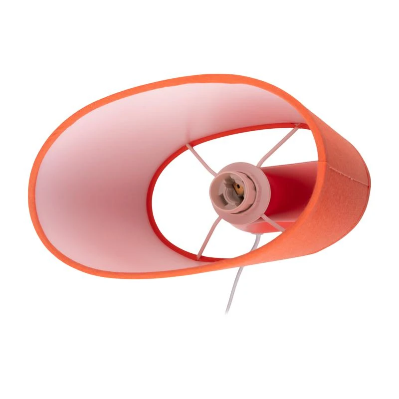 Светильник настольный JH2-01-og E14 IP20 170х100х300мм керамика; ткань; PVC-пластик оранж. JazzWay 5062290 1