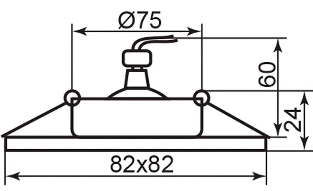 Светильник встраиваемый Feron DL273 потолочный MR16 G5.3 алюминий-хром 18480 1