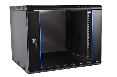 Шкаф коммутационный ШРН-Э-18.650-9005 18U 600х650мм передн. двер. стеклян. 50кг черн. ЦМО 1213971