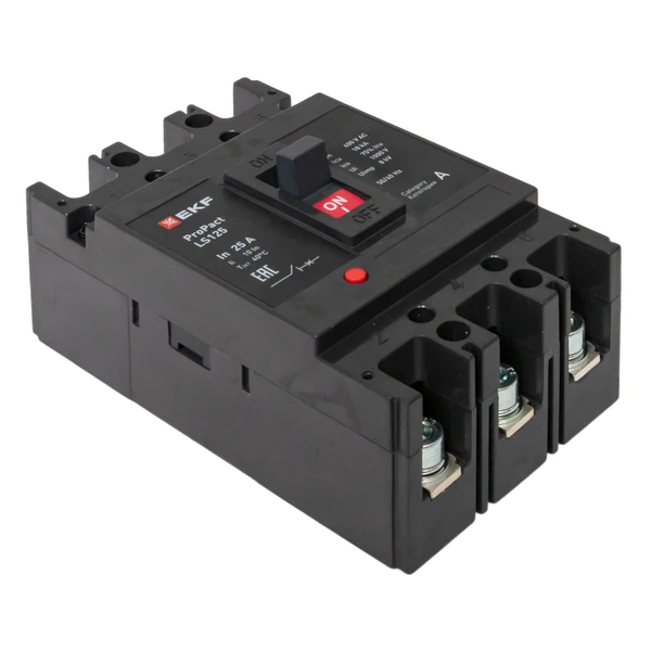 Выключатель автоматический 3п 25А 18кА LS125 ProPact EKF mccb-125-18-3-25-ls 10