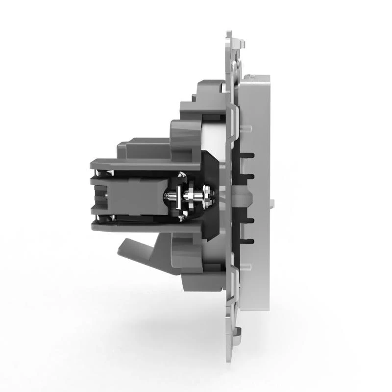 Розетка компьютерная 1-м СП Pixel RJ45 кат.5E механизм алюм. TOKOV ELECTRIC TKE-PX-RC1-C03 3