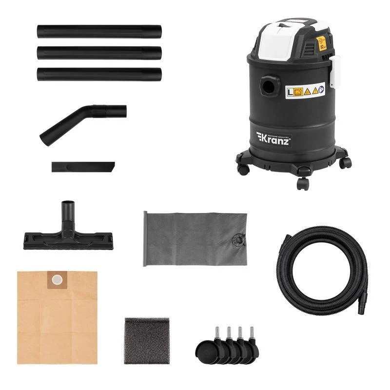 Пылесос строительный KR15 1200Вт 15л 4м Kranz KR-16-1115 9