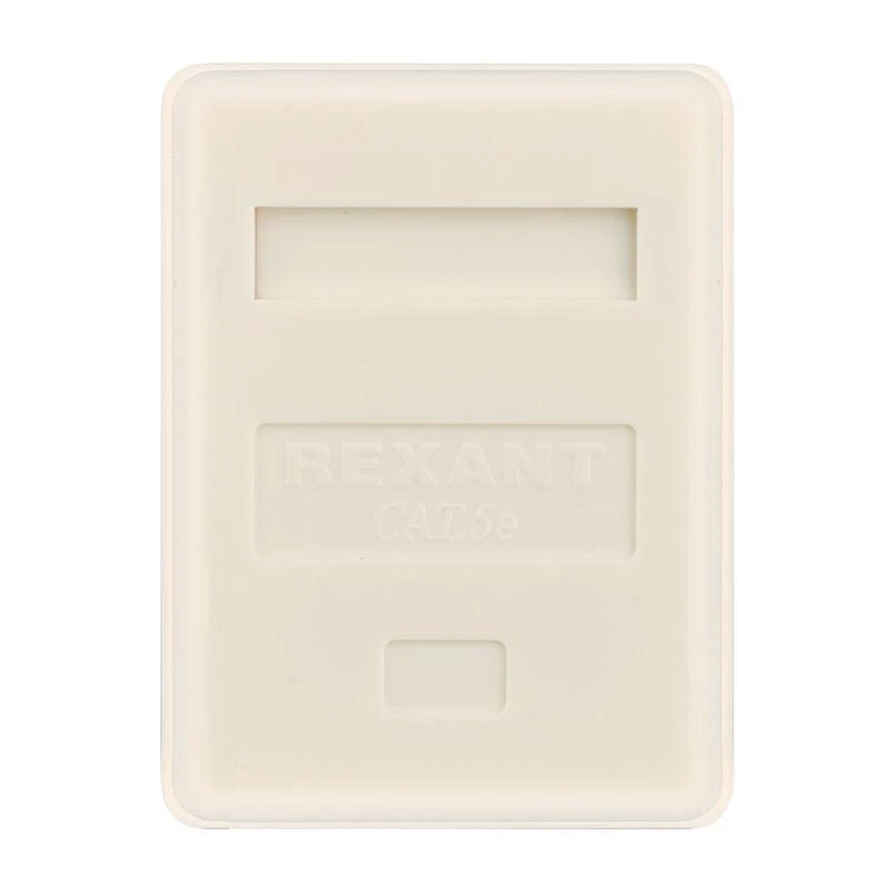 Розетка компьютерная 1-м ОП RJ45 кат.5E UTP неэкранир. бел. Rexant 03-0121 5