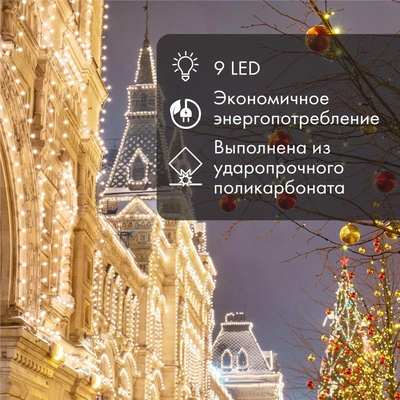 Лампа светодиодная 3Вт шар d50 9LED RGB E27 Neon-Night 405-512 3