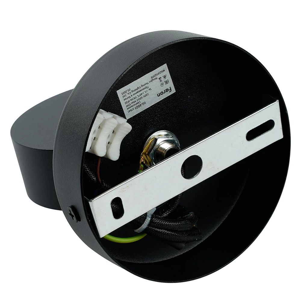 Светильник настенный Feron HL4601 12W, 230V, GX53, черный 51941 6